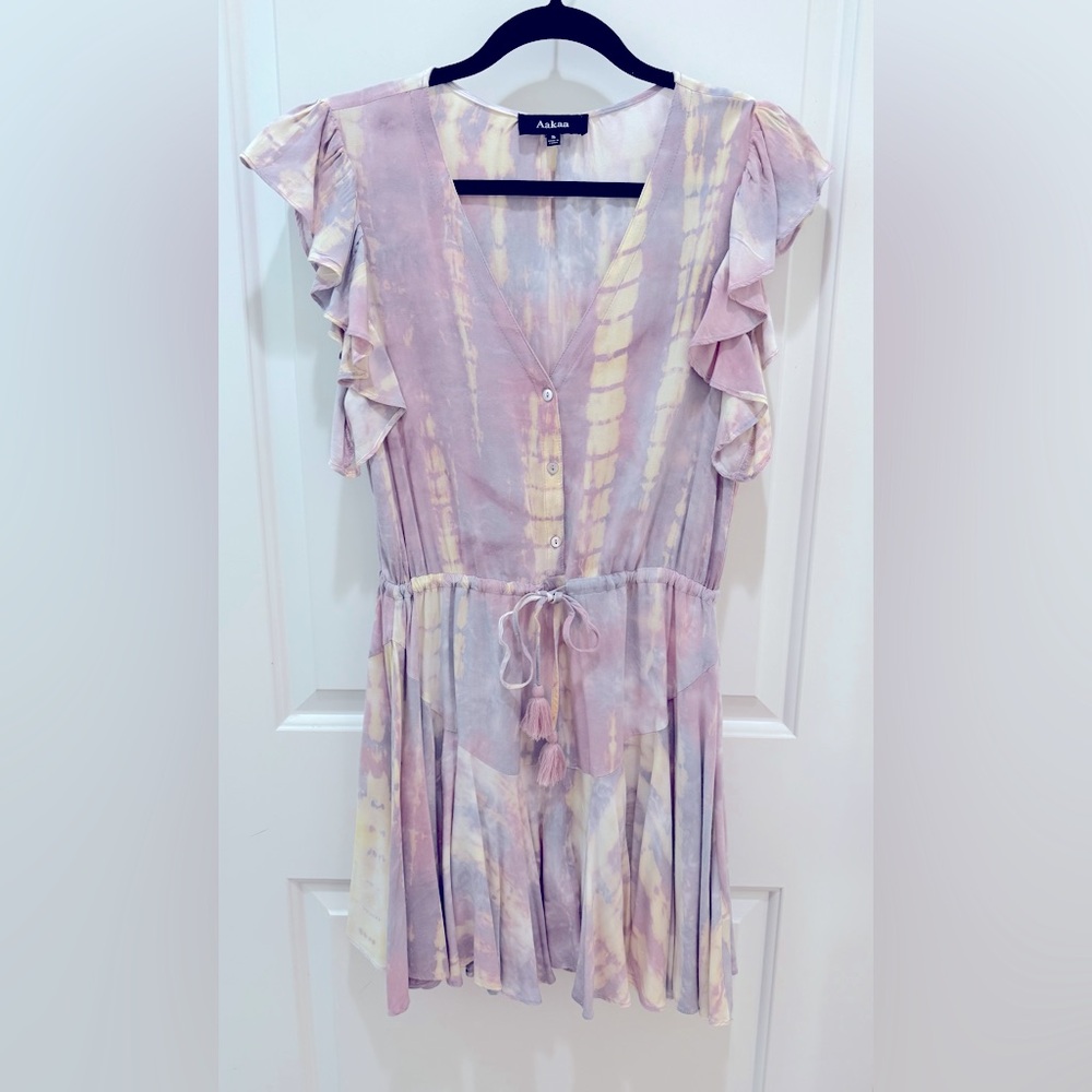 AAKAA Tie Dye Pastel Mini Dress - Picture 2 of 10